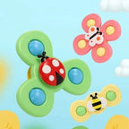 Baby Spinner Toy BPA-Free Push-to-Spin Set of 3