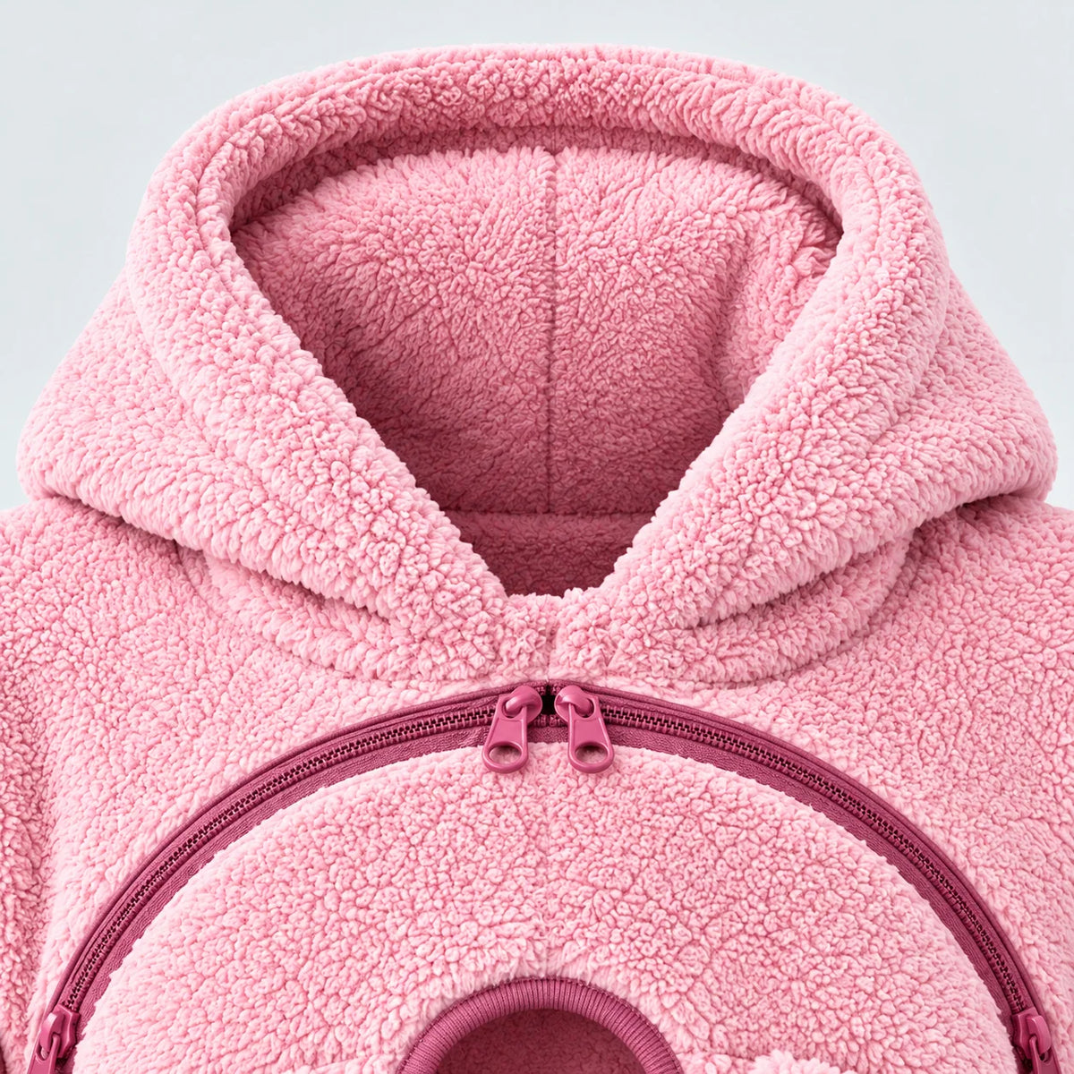 Babywearing Hoodie Teddy Texture Warm Carrier Layer