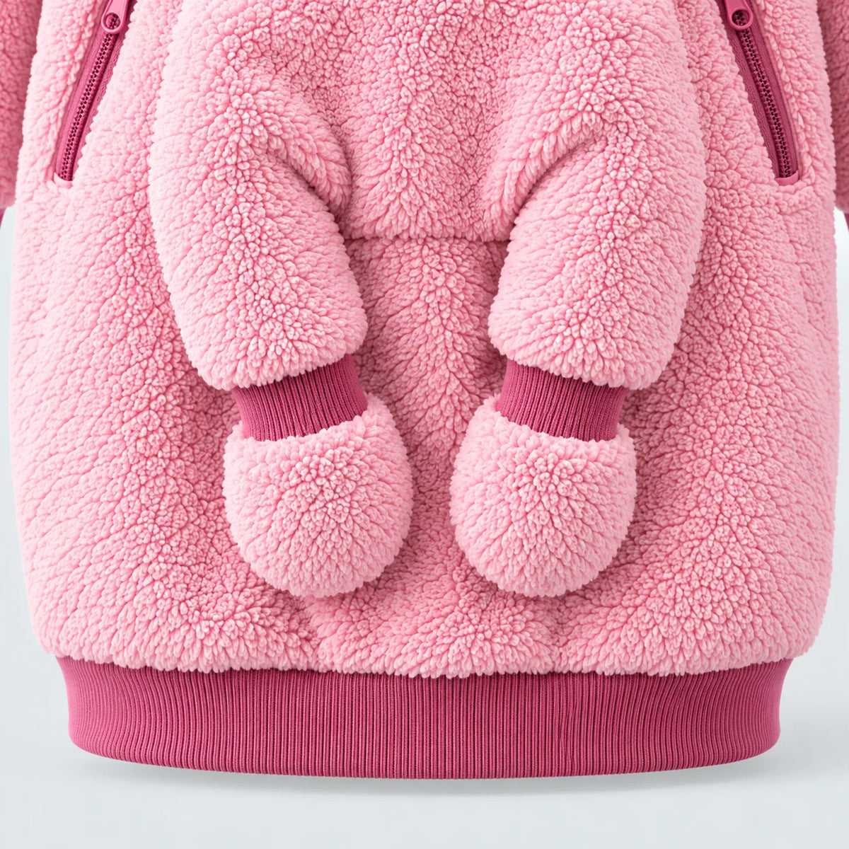 Babywearing Hoodie Teddy Texture Warm Carrier Layer