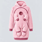 Babywearing Hoodie Teddy Texture Warm Carrier Layer
