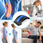 Back Stretcher 4-Level Adjustable Acupressure & Padded EVA