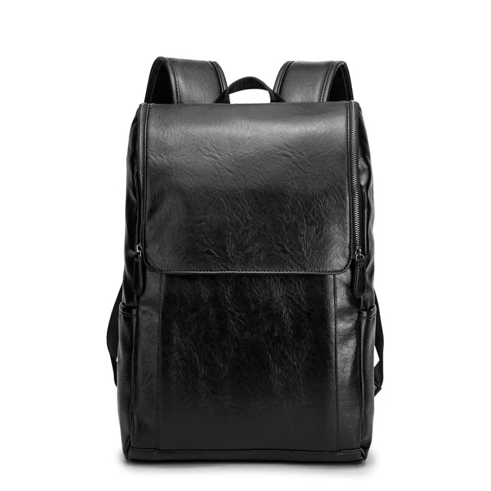 Backpack Anti-Theft Leather Multiple Compartments