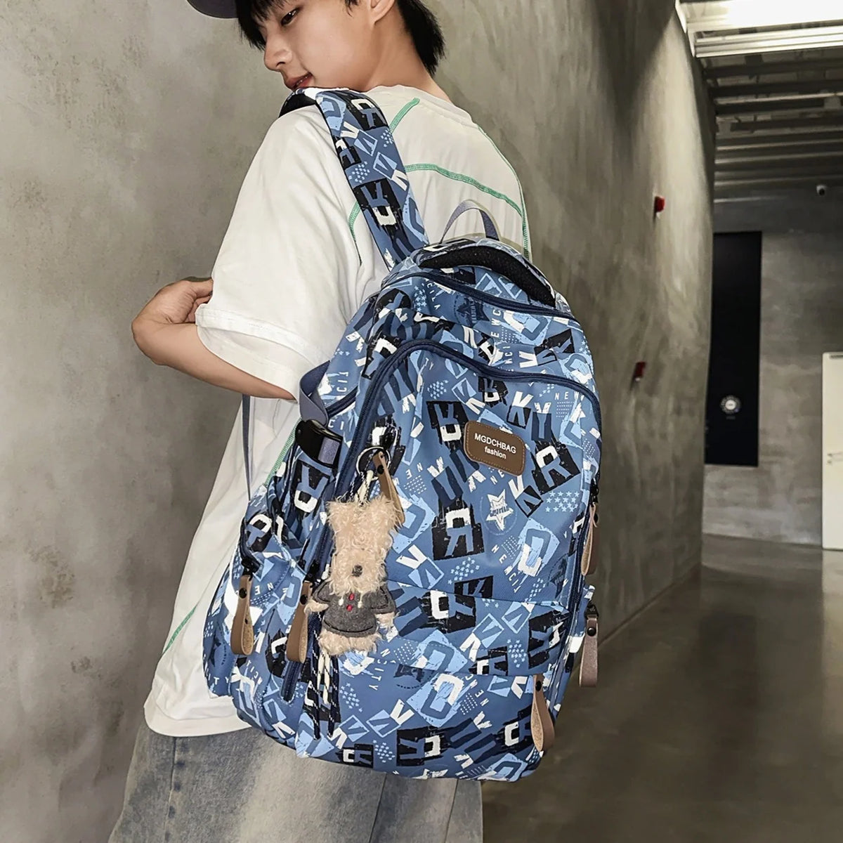 Backpack Multi-Compartment Padded Adjustable Straps Side Pocket