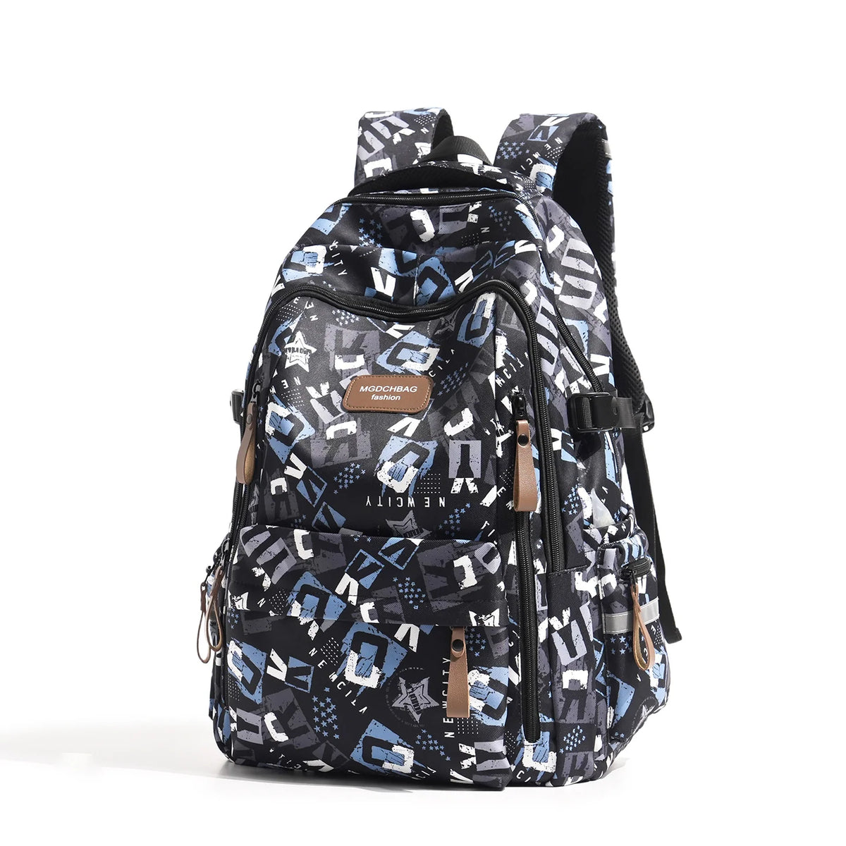 Backpack Multi-Compartment Padded Adjustable Straps Side Pocket