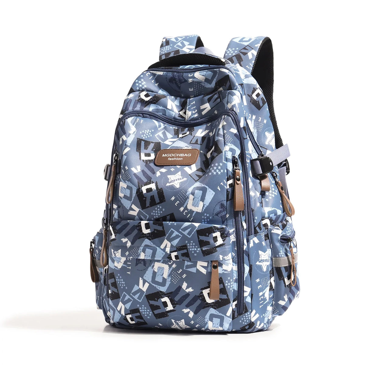 Backpack Multi-Compartment Padded Adjustable Straps Side Pocket