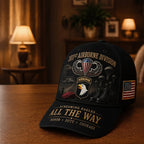 Baseball Cap Adjustable Fit Airborne Tribute