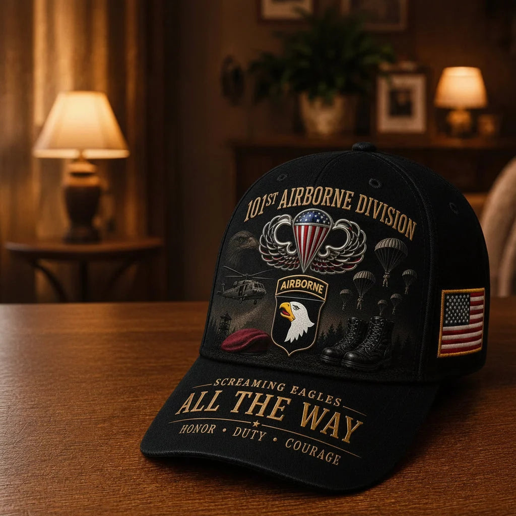 Baseball Cap Adjustable Fit Airborne Tribute