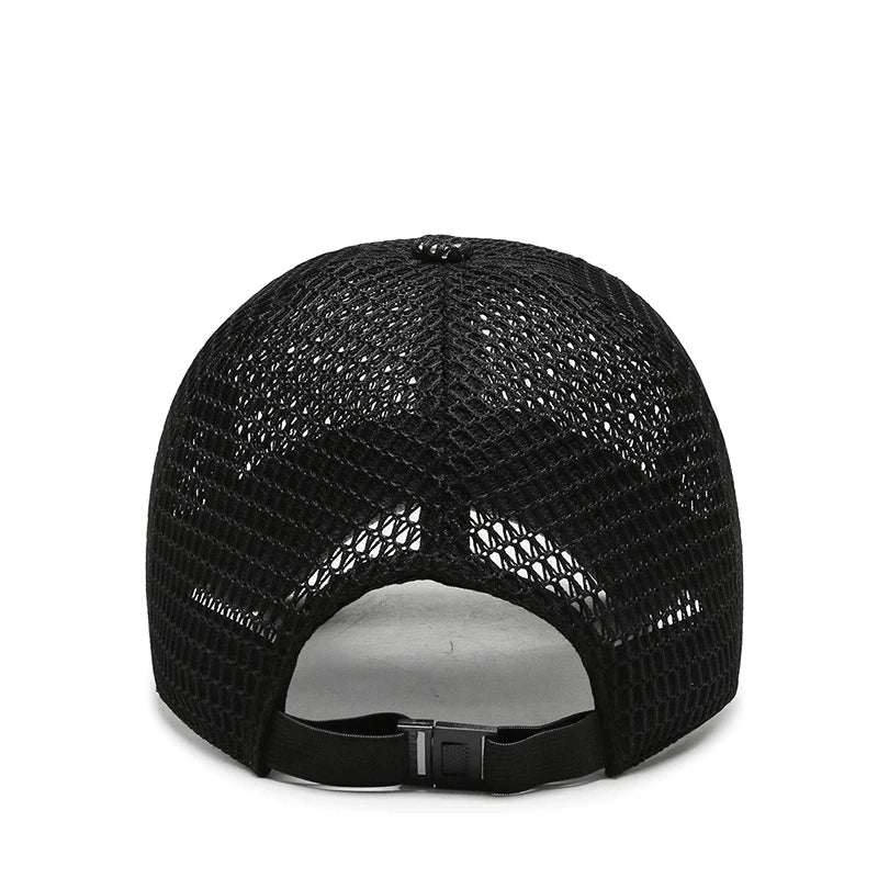 Baseball Cap Full Mesh Deep Brim Adjustable Snapback