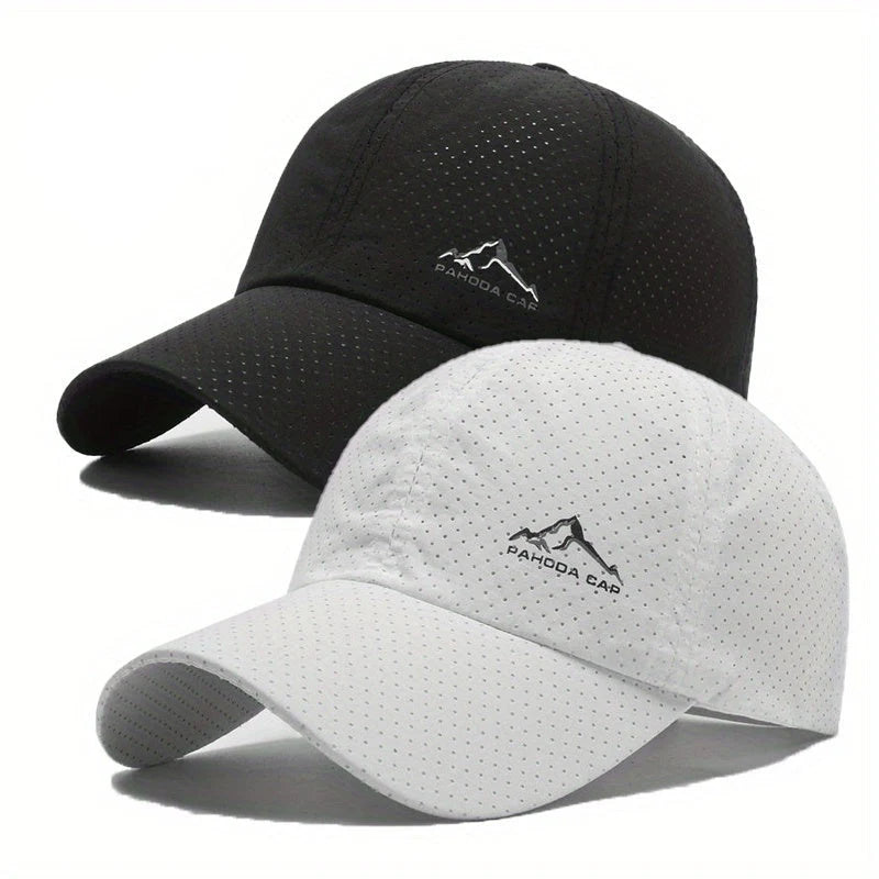 Baseball Cap Set Perforated Quick-Drying Adjustable 2-Pack