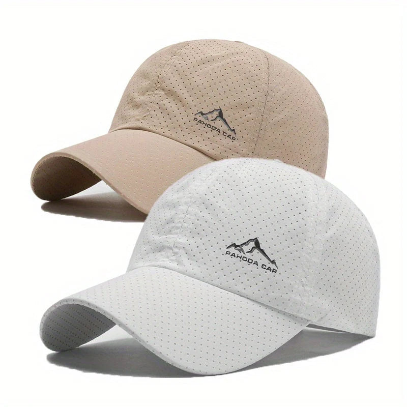 Baseball Cap Set Perforated Quick-Drying Adjustable 2-Pack