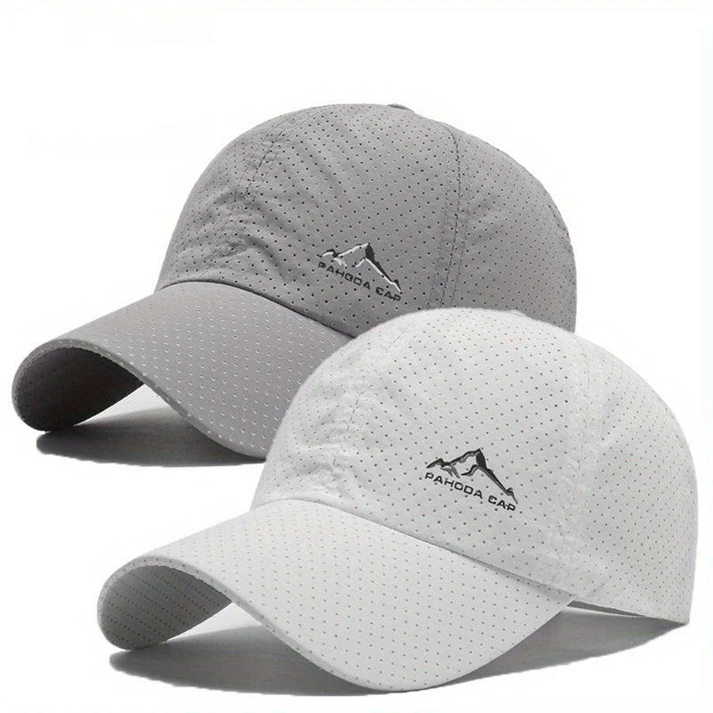 Baseball Cap Set Perforated Quick-Drying Adjustable 2-Pack