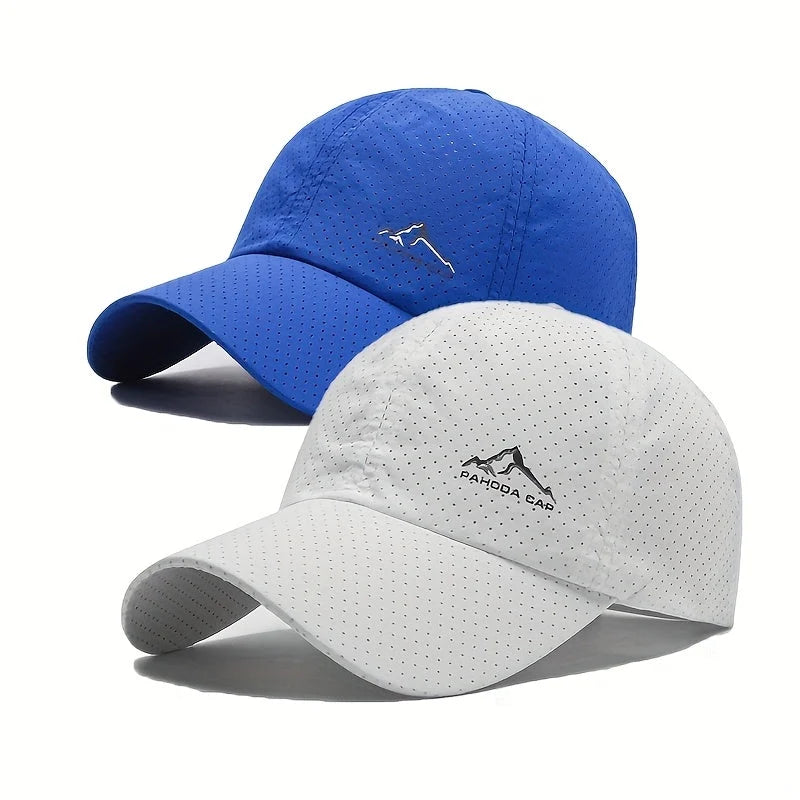Baseball Cap Set Perforated Quick-Drying Adjustable 2-Pack