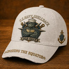 Baseball Cap Washed Cotton Twill Distressed Adjustable Buckle