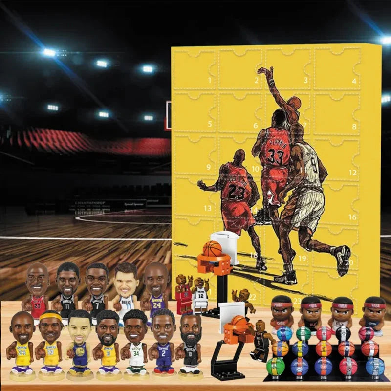 Basketball Advent Calendar 24-Day Countdown Collectible Ornaments