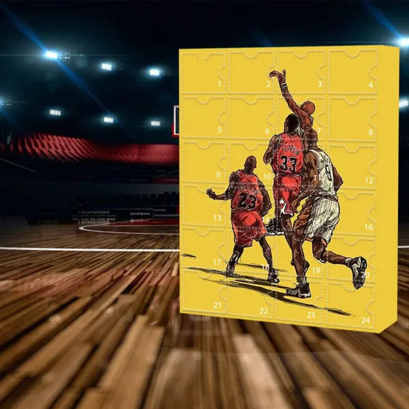 Basketball Advent Calendar 24-Day Countdown Collectible Ornaments