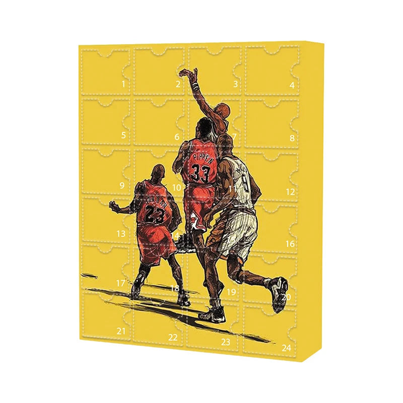 Basketball Advent Calendar 24-Day Countdown Collectible Ornaments