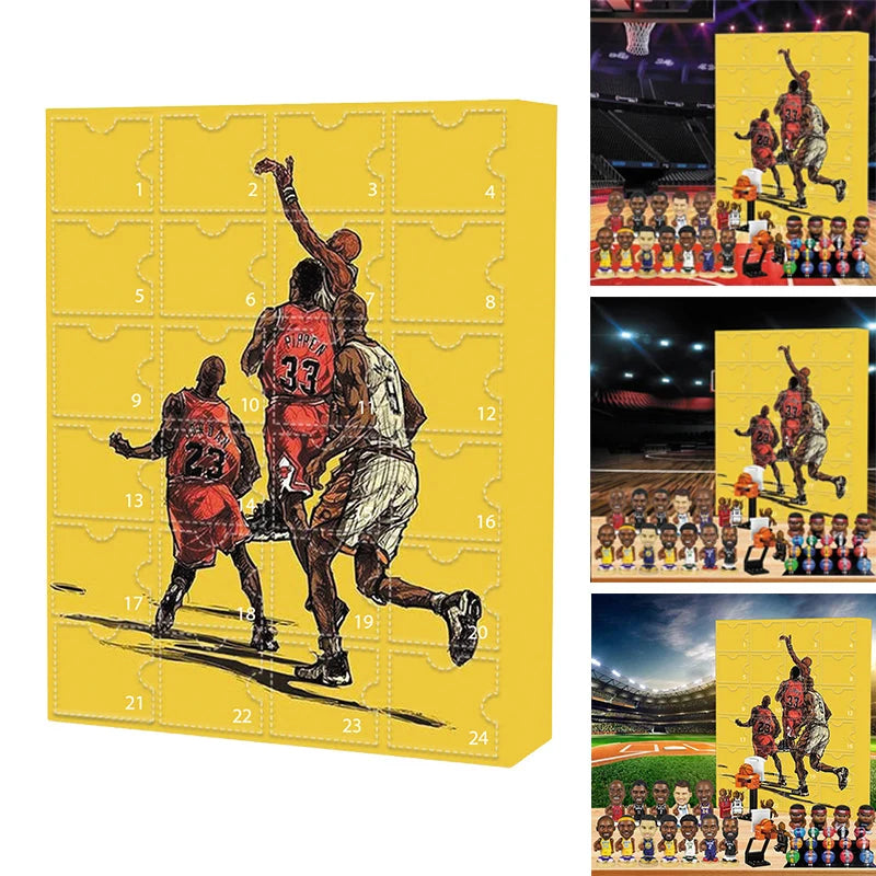 Basketball Advent Calendar 24-Day Countdown Collectible Ornaments