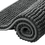 Bath Mat Absorbent Microfiber Non-Slip Backing Machine Washable
