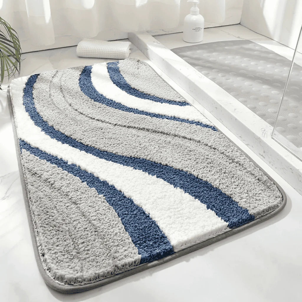 Bath Mat Absorbent Quick-Drying Non-Slip Machine Washable