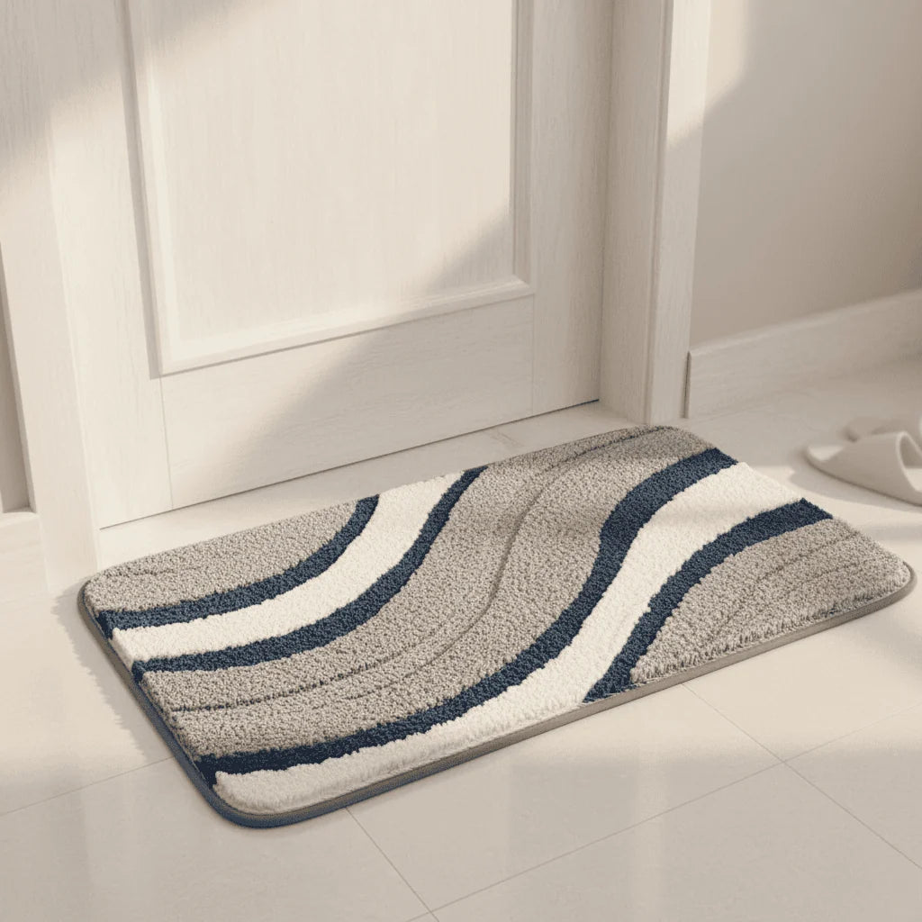 Bath Mat Absorbent Quick-Drying Non-Slip Machine Washable