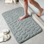 Bath Mat Cotton Terry Non-Slip Machine Washable