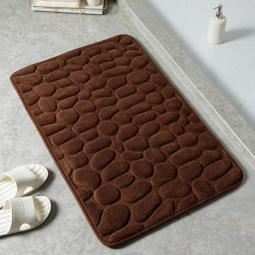 Bath Mat Cotton Terry Non-Slip Machine Washable