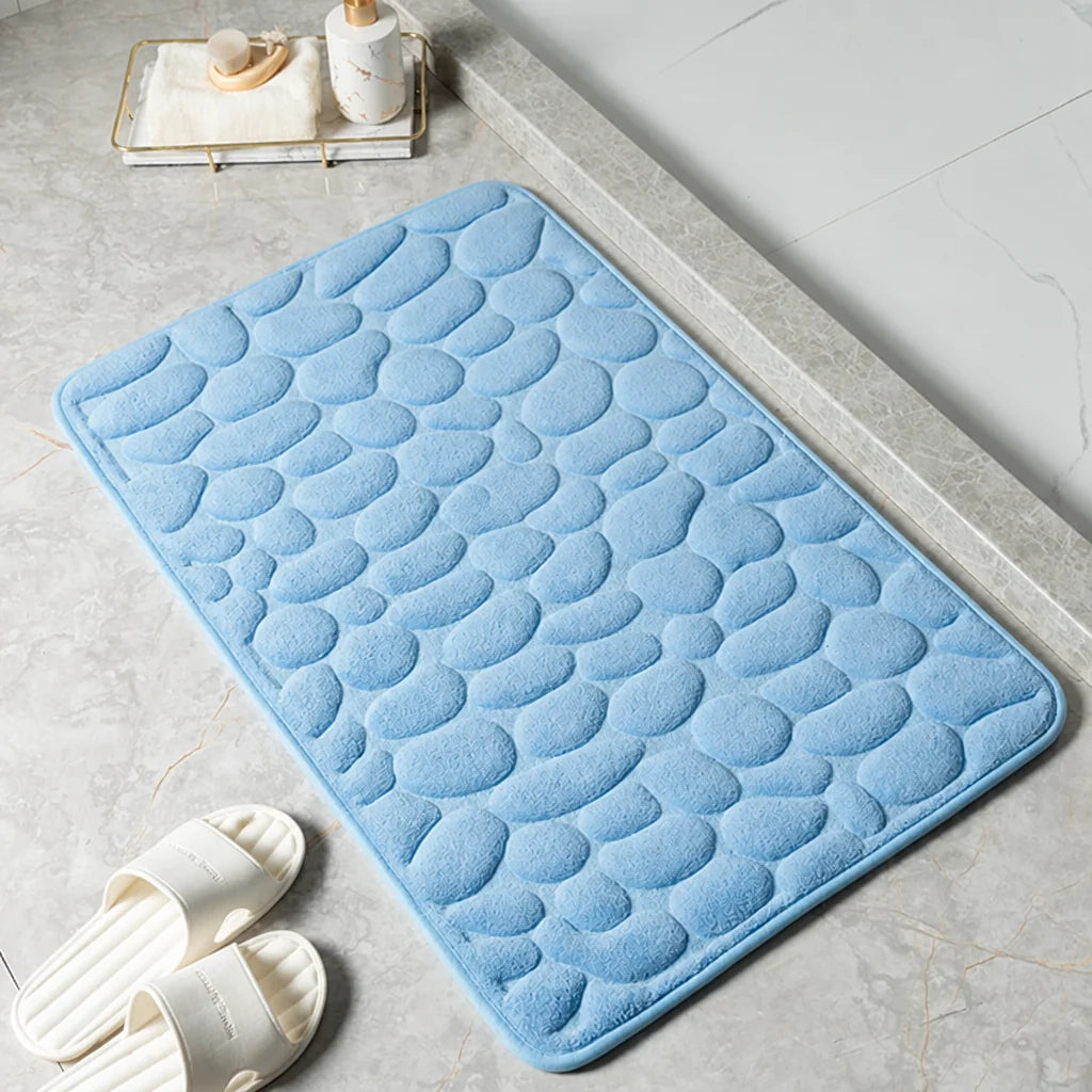Bath Mat Cotton Terry Non-Slip Machine Washable