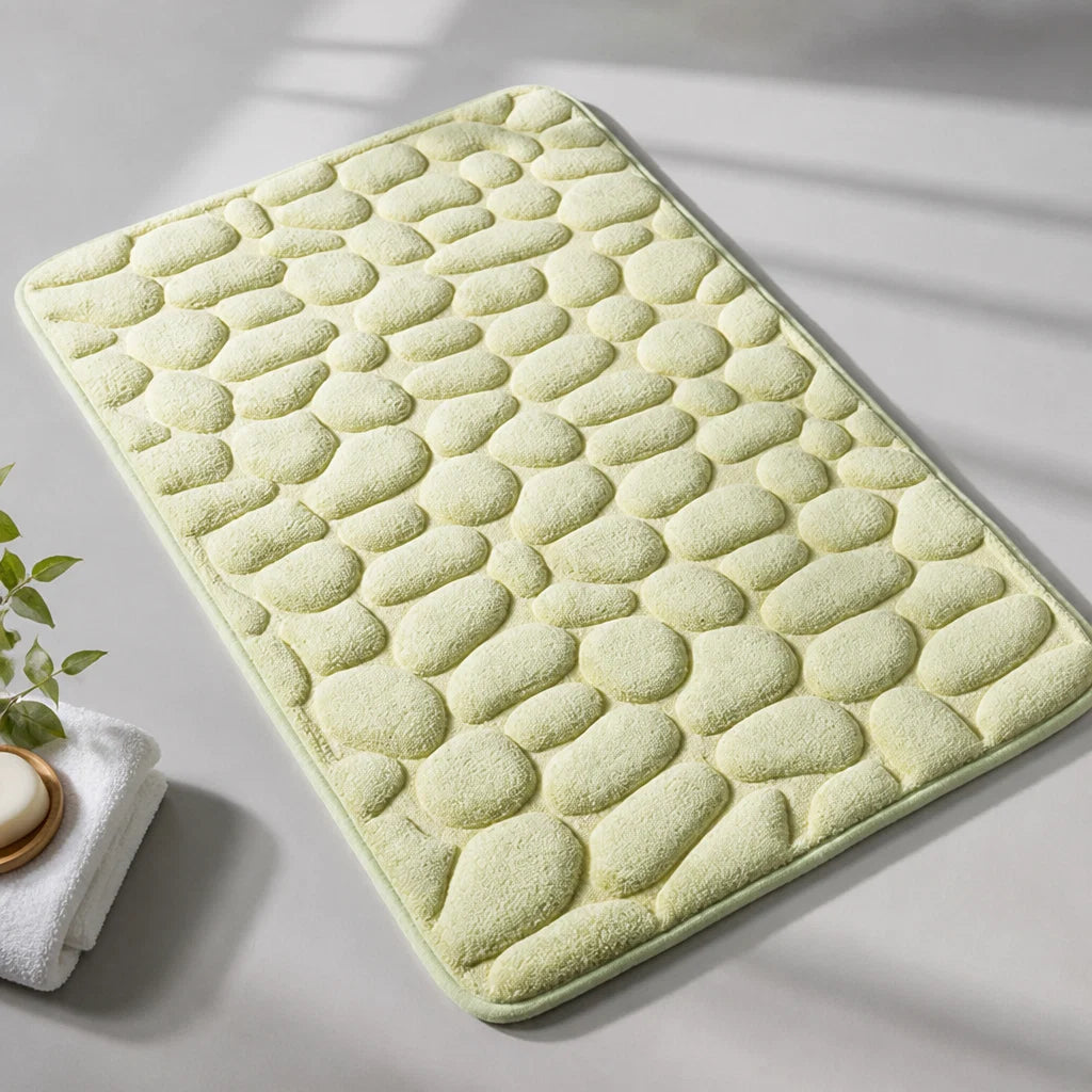 Bath Mat Cotton Terry Non-Slip Machine Washable