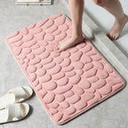 Bath Mat Cotton Terry Non-Slip Machine Washable