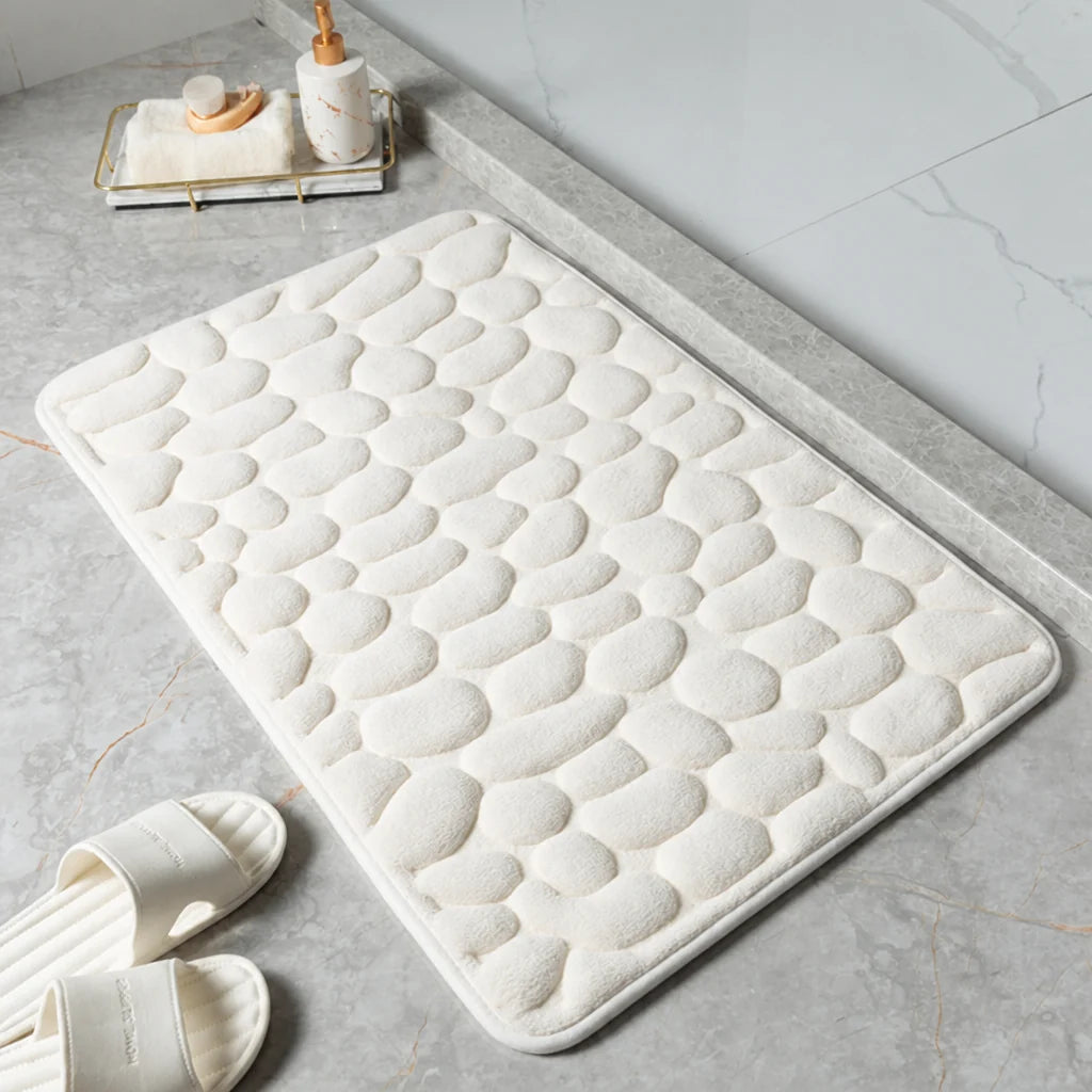 Bath Mat Cotton Terry Non-Slip Machine Washable