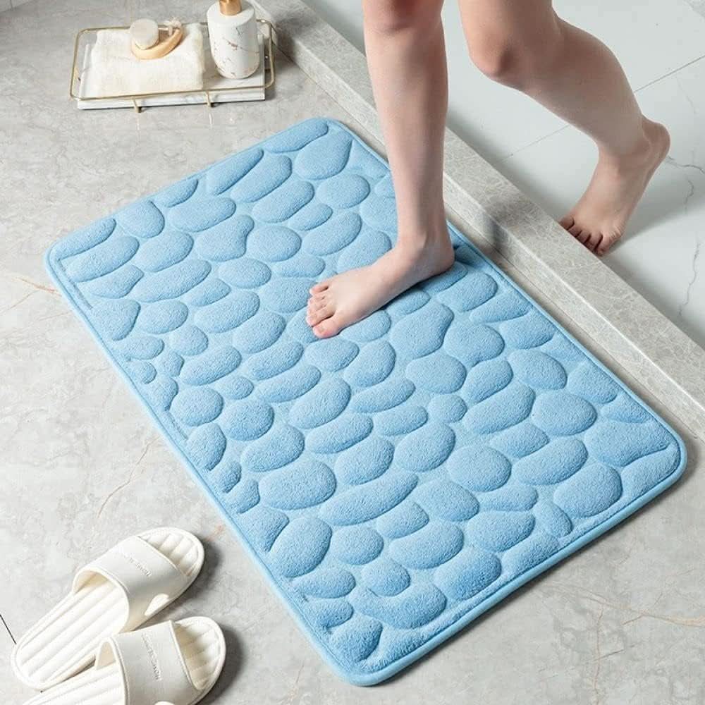 Bath Mat Microfiber Absorbent Non-Slip Machine Washable