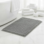 Bath Mat Microfiber Chenille Absorbent Non-Slip Backing