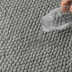 Bath Mat Microfiber Chenille Absorbent Non-Slip Backing