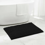 Bath Mat Microfiber Chenille Absorbent Non-Slip Backing