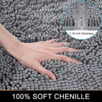 Bath Mat Plush Absorbent Non-Slip Backing