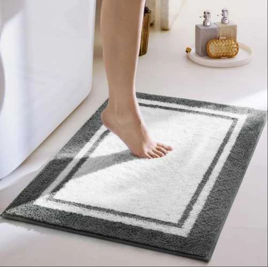 Bath Mat Plush Absorbent Non-Slip Machine Washable