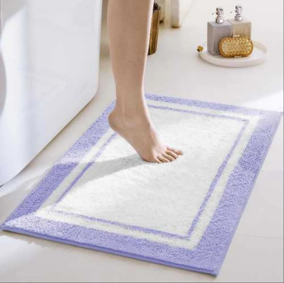 Bath Mat Plush Absorbent Non-Slip Machine Washable