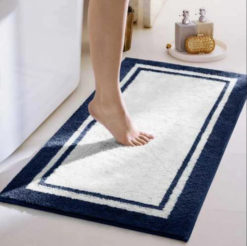 Bath Mat Plush Absorbent Non-Slip Machine Washable