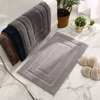 Bath Mat Plush Microfiber Absorbent Non-Slip Machine Washable
