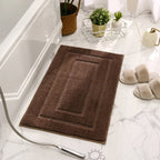 Bath Mat Plush Microfiber Absorbent Non-Slip Machine Washable