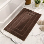 Bath Mat Plush Microfiber Absorbent Non-Slip Machine Washable