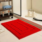 Bath Mat Plush Microfiber Absorbent Non-Slip Machine Washable