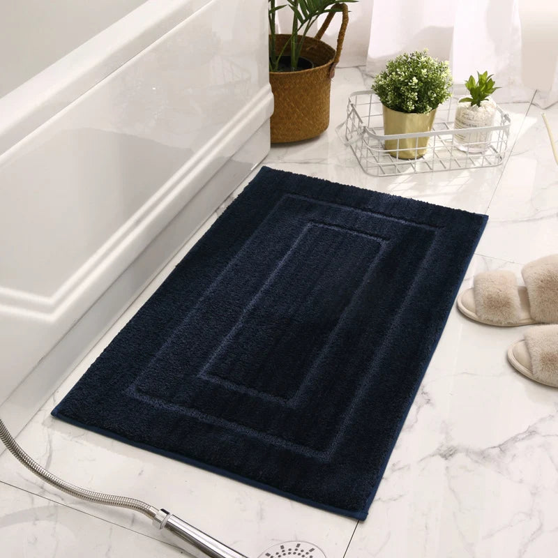 Bath Mat Plush Microfiber Absorbent Non-Slip Machine Washable