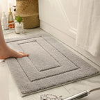 Bath Mat Plush Microfiber Absorbent Non-Slip Machine Washable