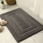 Bath Mat Plush Microfiber Absorbent Non-Slip Machine Washable