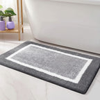 Bath Mat Plush Microfiber Non-Slip Machine Washable