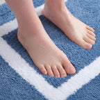 Bath Mat Plush Microfiber Non-Slip Machine Washable