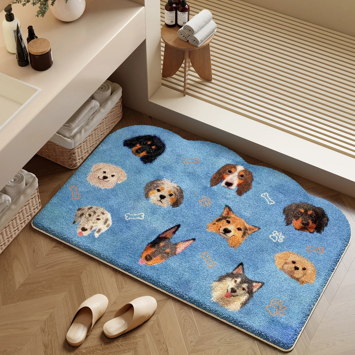 Bath Mat Plush Non-Slip Machine-Washable