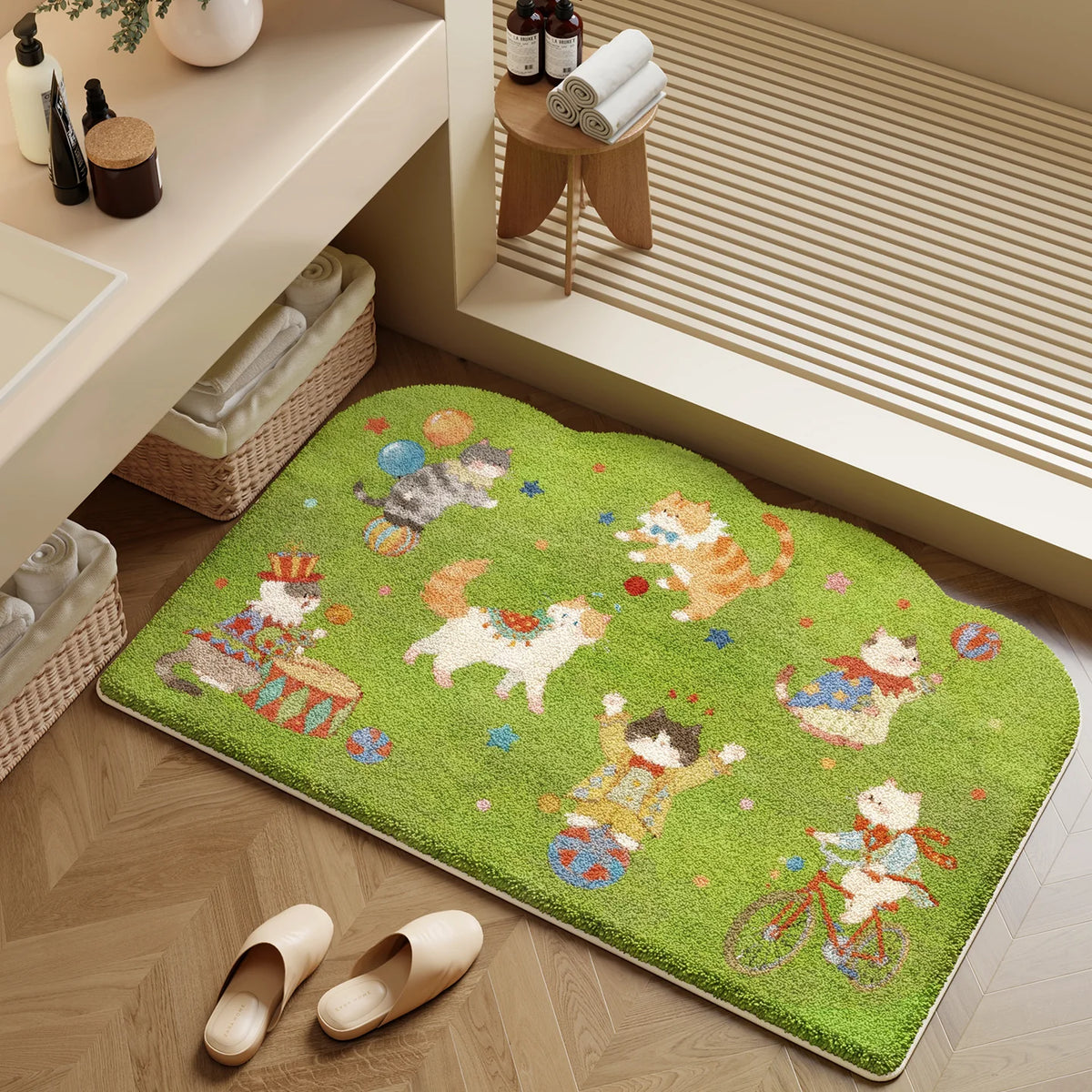 Bath Mat Plush Non-Slip Machine-Washable