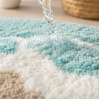 Bath Mat Quick-Drying Microfiber Non-Slip TPE Backing